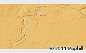 Political 3D Map of the area around 63° 1' 7" N, 89° 19' 29" E