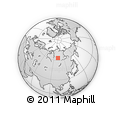 Outline Map of the Area around 63° 21' 9" N, 102° 4' 29" E, rectangular outline