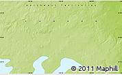 Physical Map of the area around 63° 21' 9" N, 105° 19' 29" W