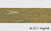 Satellite Panoramic Map of the area around 63° 21' 9" N, 105° 19' 29" W
