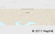 Shaded Relief Panoramic Map of the area around 63° 21' 9" N, 105° 19' 29" W