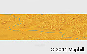 Political Panoramic Map of the area around 63° 21' 9" N, 107° 10' 30" E