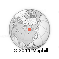 Outline Map of the Area around 63° 21' 9" N, 109° 43' 29" E, rectangular outline