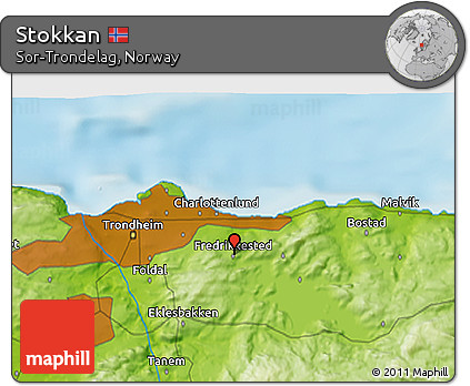 Physical 3D Map of Stokkan