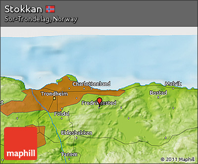 Physical 3D Map of Stokkan