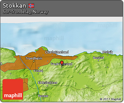 Physical 3D Map of Stokkan