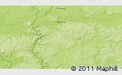 Physical 3D Map of the area around 63° 21' 9" N, 112° 16' 30" E
