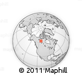 Outline Map of the Area around 63° 21' 9" N, 112° 7' 30" W, rectangular outline