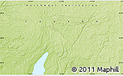 Physical Map of the area around 63° 21' 9" N, 112° 58' 29" W