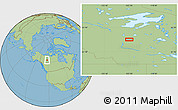 Savanna Style Location Map of the area around 63° 21' 9" N, 122° 19' 29" W