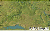 Satellite Map of the area around 63° 21' 9" N, 122° 19' 29" W
