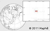Blank Location Map of Oymyakon