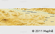 Physical Panoramic Map of the area around 63° 21' 9" N, 142° 52' 30" E