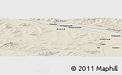 Shaded Relief Panoramic Map of Oymyakon