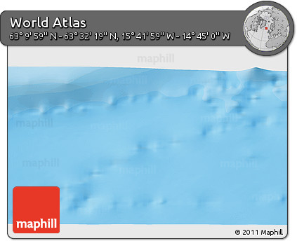 Political 3D Map of the Area around 63° 21' 9" N, 15° 13' 29" W