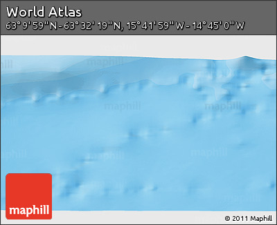 Political 3D Map of the Area around 63° 21' 9" N, 15° 13' 29" W