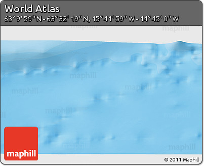 Political 3D Map of the Area around 63° 21' 9" N, 15° 13' 29" W