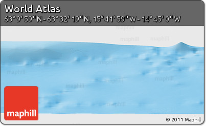 Physical Panoramic Map of the Area around 63° 21' 9" N, 15° 13' 29" W