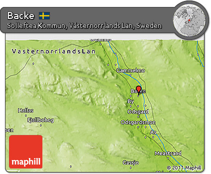 Physical 3D Map of Backe