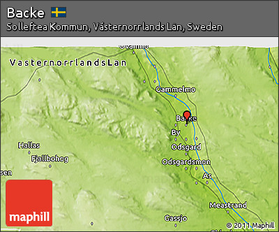 Physical 3D Map of Backe
