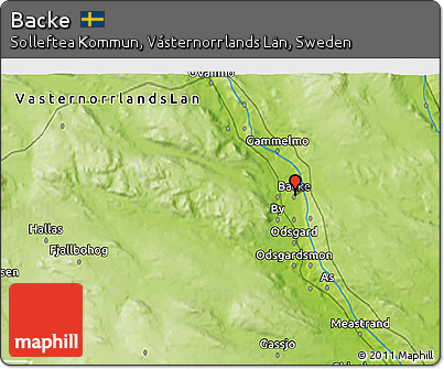 Physical 3D Map of Backe