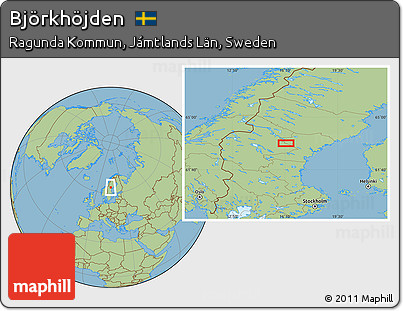 Savanna Style Location Map of Björkhöjden