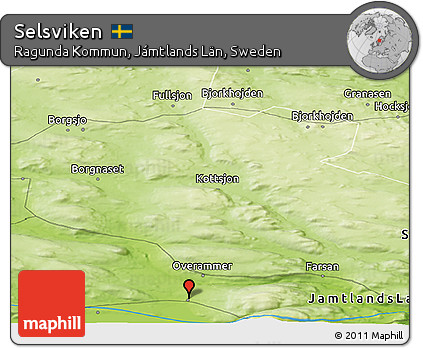 Physical Panoramic Map of Selsviken