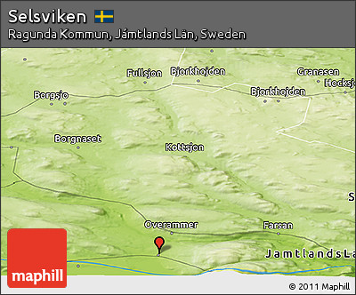 Physical Panoramic Map of Selsviken