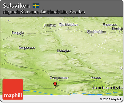 Physical Panoramic Map of Selsviken
