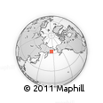 Outline Map of the Area around 63° 21' 9" N, 174° 19' 29" E, rectangular outline