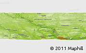 Physical Panoramic Map of Långsele