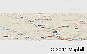 Shaded Relief Panoramic Map of Långsele