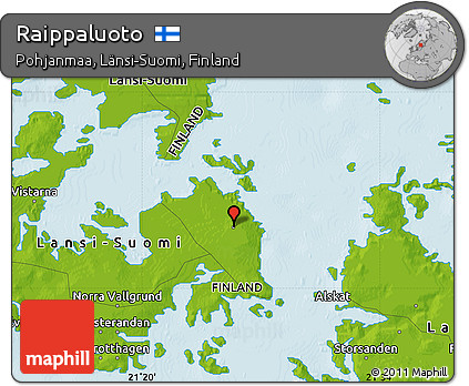 Physical Map of Raippaluoto
