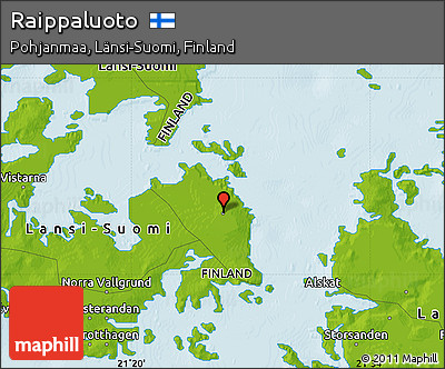 Physical Map of Raippaluoto