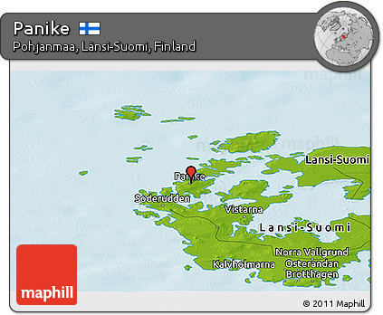 Physical Panoramic Map of Panike