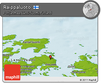 Physical Panoramic Map of Raippaluoto