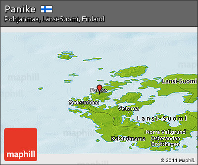 Physical Panoramic Map of Panike