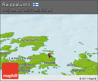 Physical Panoramic Map of Raippaluoto