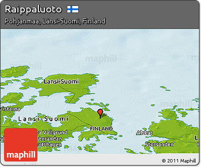 Physical Panoramic Map of Raippaluoto