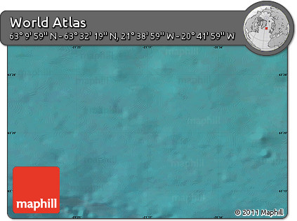 Satellite Map of the Area around 63° 21' 9" N, 21° 10' 29" W