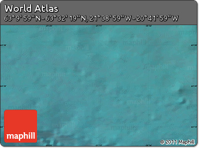 Satellite Map of the Area around 63° 21' 9" N, 21° 10' 29" W