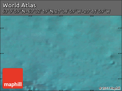 Satellite Map of the Area around 63° 21' 9" N, 21° 10' 29" W