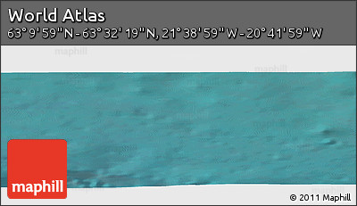 Satellite Panoramic Map of the Area around 63° 21' 9" N, 21° 10' 29" W