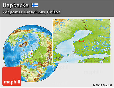 Physical Location Map of Hapbacka