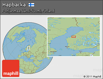Savanna Style Location Map of Hapbacka