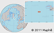 Gray Location Map of the area around 63° 21' 9" N, 27° 7' 30" W
