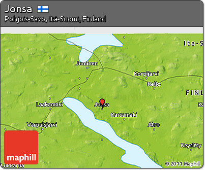 Physical 3D Map of Jonsa