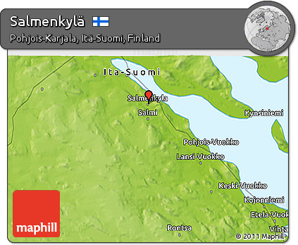 Physical 3D Map of Salmenkylä