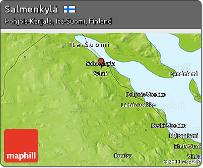 Physical 3D Map of Salmenkylä
