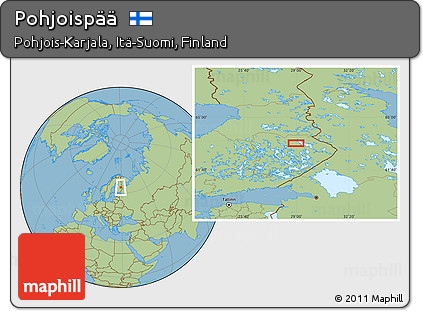 Savanna Style Location Map of Pohjoispää